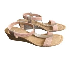 Alfani Elegant Pink Wedge Sandals Size 7